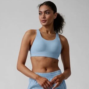 NEW Athleta 34DD Advance Bra B-G Quarry Blue